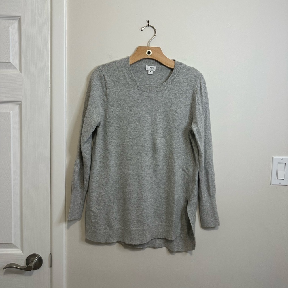 Women’s J Crew Factory Wool blend grey sweater.  So soft....